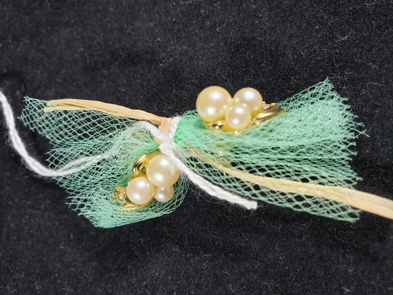 VIntage Gold and Pearl Earrings