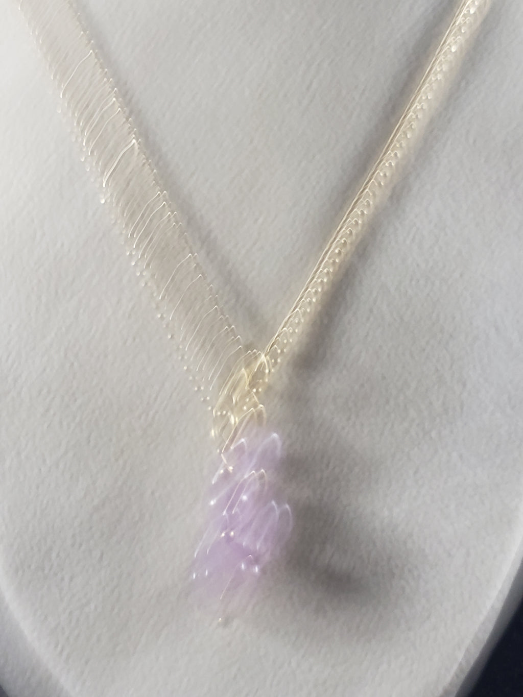 Amethyst ~ Carved Beads on Gold Filled Chain