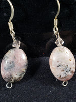 Rhodocrosite and Sterling Silver Earrings