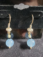 sterling Silver and Chalcedony Earrings