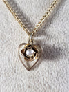 Vintage Heart with Pearl necklace