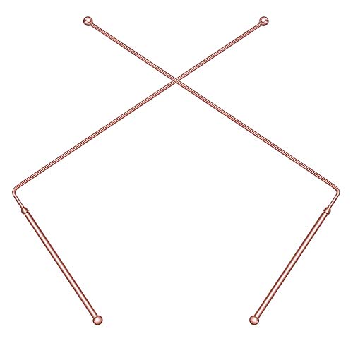 99.9% Copper Dowsing Rods - 2PCS Divining Rods - for Ghost Hunting Tools, Divining Water, Treasure, Buried Items Etc