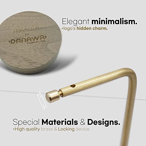 DANAWA Incense Holder, Incense Holder for Sticks, Removable Glass Ash Catcher, Mess-Free Incense Burner, Meditation, Yoga, Spa and with Decorating Shelves in Homes and Offices
