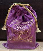 Indian Consigners Soft Velvet Pouch for Tarot, Altar, Rune, Gift, Crystal, jewelry Wrap Bags for Precious, Sacred and Spiritial Items (Purple Wine)