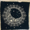 Indian Consigners Altar Cloth Sun Moon Star Witchcraft Alter Tarot Spread Top Cloth Wiccan Square Spiritual Sacred Cloth (Golden Sun Moon Star)
