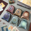 6 Pcs Velvet Storage Bag Dice Storage Bag Drawstring Tarot Card Holder Bag Jewelry Pouch Enthusiasts Hand Gift Bags, 7.1 x 5.9 Inches 6 Styles (Floral Style)