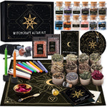 Large Witchcraft Kit 65 PCS - Witch Altar Starter Spell Set - Wiccan Supplies and Tools for Beginners, Unscented